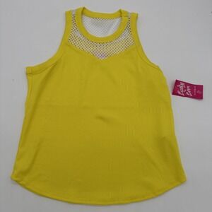 New Lucky In Love Girls Large 10-12 Mesh Tank Shirt Tennis Golf New With Tag